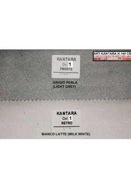 Microfibra Kantara - Bianco/Grigio