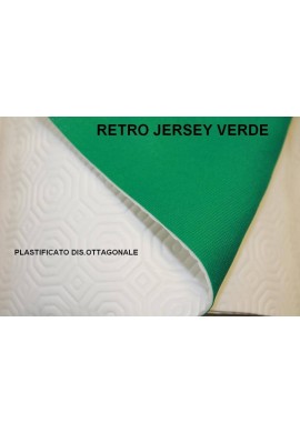 Mollettone Plastificato Top plast - Bianco/verde