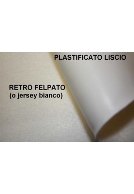 Mollettone Plastificato Felpa Top plast - Bianco/bianco