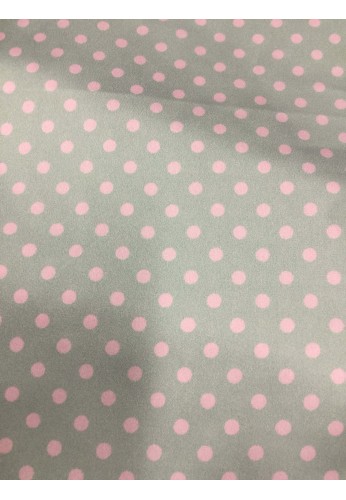 Satin - POIS GRIGIO-LILLA