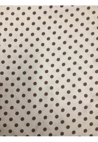Satin - POIS BEIGE-MARRONE