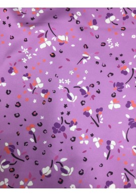 Crepes satin elasticizzato - FIORELLINO GLICINE