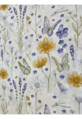 Tela Stampata Spring puro cotone cm. 280 - lilla