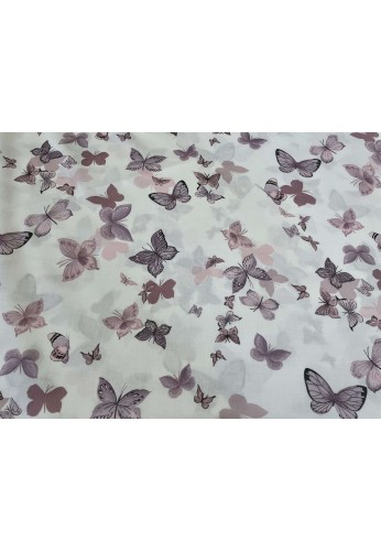 Tela Stampata Butterfly puro cotone cm. 280 - Rosa